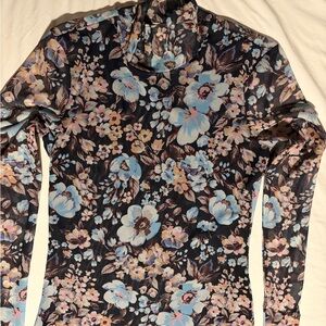 Floral Long Sleeve Women's Top